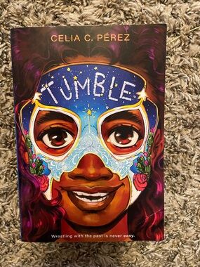 Scholastic Illustrated Back Cover with Blue-to-Cream Gradient and Purple Accents